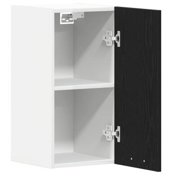Hängeschrank Schwarz Eichen-Optik 30x31x60 cm Holzwerkstoff