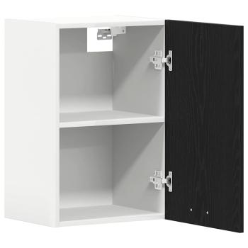 Hängeschrank Schwarz Eichen-Optik 40x31x60 cm Holzwerkstoff