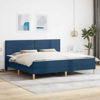 ARDEBO.de - Bettrahmen Blau 180 x 200 cm Polyester