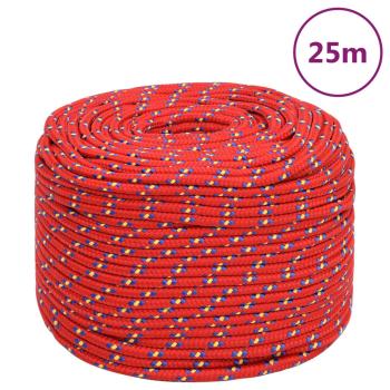 Bootsseil Rot 6 mm 25 m Polypropylen