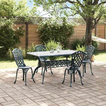 ARDEBO.de - Garten Essgruppe 5 pcs Grün Aluminium