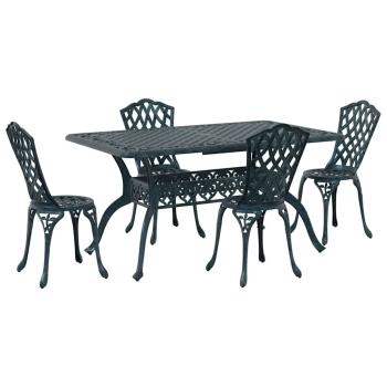 Garten Essgruppe 5 pcs Grün Aluminium