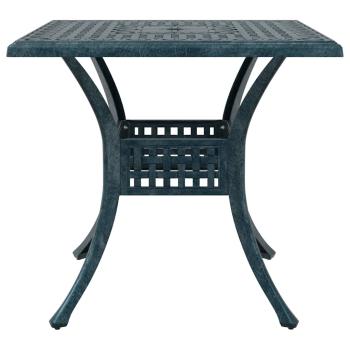 Gartentisch Set 3 pcs Grün Gussaluminium