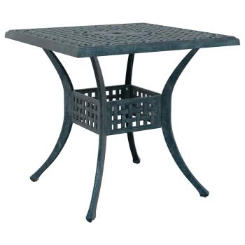 Gartentisch Set 3 pcs Grün Gussaluminium