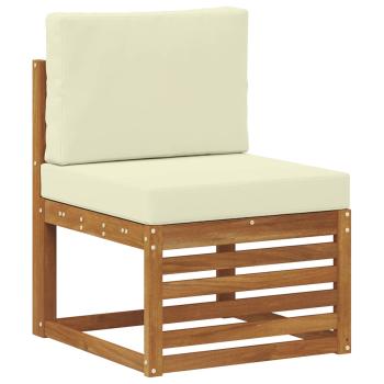 5 stk. Outdoor-Sofagarnitur Massives Akazienholz und Polyester