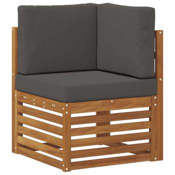 5 stk. Outdoor-Sofagarnitur Massives Akazienholz und Polyester