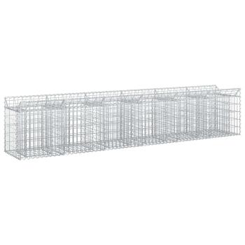 Gabionen-Hochbeet 2 stk. 300 x 50 x 60 cm Verzinkter Stahl