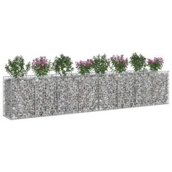 Gabionen-Hochbeet 3 stk. 400 x 50 x 80 cm Verzinkter Stahl