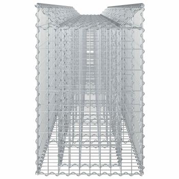 Gabionen-Hochbeet 3 stk. 400 x 50 x 80 cm Verzinkter Stahl
