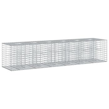 Gabionen-Hochbeet 2 stk. 260 x 60 x 55 cm Verzinkter Stahl