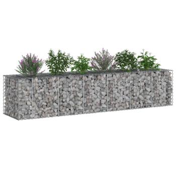 Gabionen-Hochbeet 2 stk. 260 x 60 x 55 cm Verzinkter Stahl