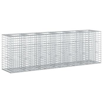 Gabionen-Hochbeet 2 stk. 250 x 50 x 80 cm Verzinkter Stahl