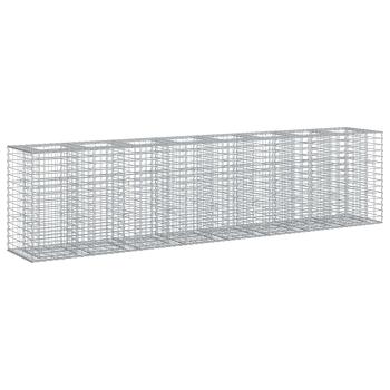 Gabionen-Hochbeet 2 stk. 330 x 50 x 80 cm Verzinkter Stahl