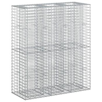 Gabionen-Hochbeet 2 stk. 130 x 50 x 150 cm Verzinkter Stahl