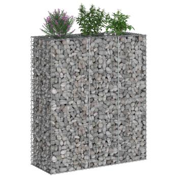 Gabionen-Hochbeet 2 stk. 130 x 50 x 150 cm Verzinkter Stahl