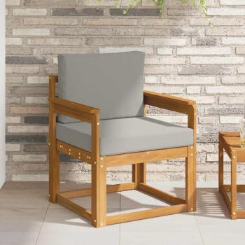 ARDEBO.de - Outdoor-Sofa Massives Akazienholz und Polyester