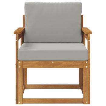 Outdoor-Sofa Massives Akazienholz und Polyester