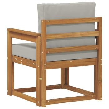 Outdoor-Sofa Massives Akazienholz und Polyester