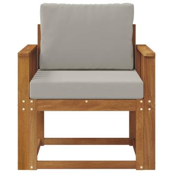 Outdoor-Sofa Massives Akazienholz und Polyester