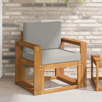 ARDEBO.de - Outdoor-Sofa Massives Akazienholz und Polyester