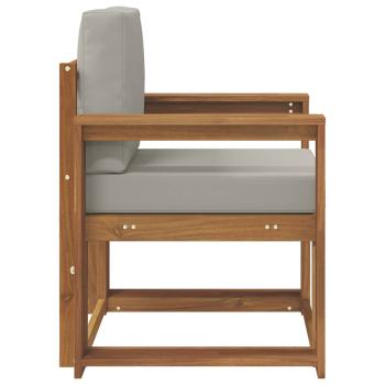 Outdoor-Sofa Massives Akazienholz und Polyester