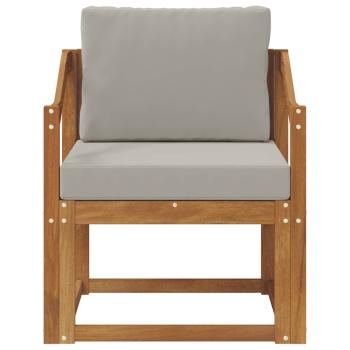 Outdoor-Sofa Massives Akazienholz und Polyester