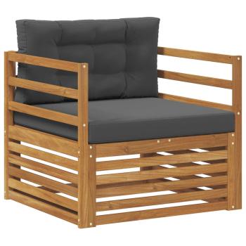 Outdoor-Sofa Massives Akazienholz und Polyester