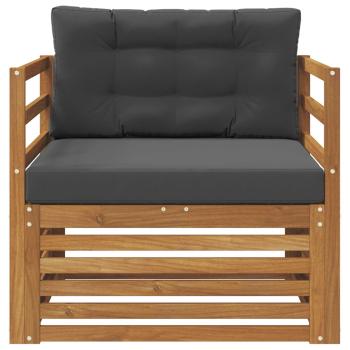 Outdoor-Sofa Massives Akazienholz und Polyester