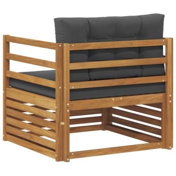 Outdoor-Sofa Massives Akazienholz und Polyester