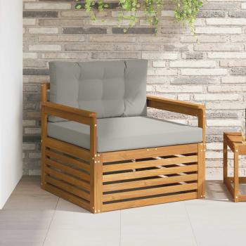 ARDEBO.de - Outdoor-Sofa Massives Akazienholz und Polyester