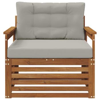Outdoor-Sofa Massives Akazienholz und Polyester