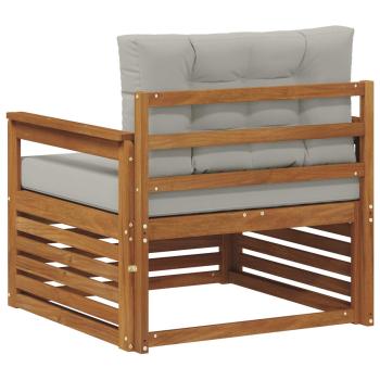 Outdoor-Sofa Massives Akazienholz und Polyester