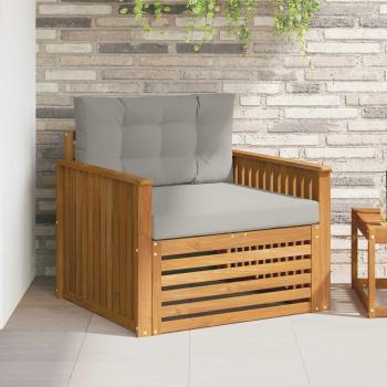 ARDEBO.de - Outdoor-Sofa Massives Akazienholz und Polyester