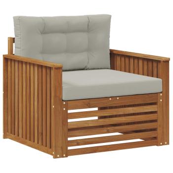 Outdoor-Sofa Massives Akazienholz und Polyester