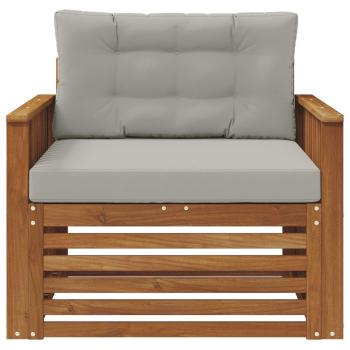 Outdoor-Sofa Massives Akazienholz und Polyester