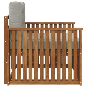 Outdoor-Sofa Massives Akazienholz und Polyester