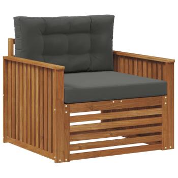 Outdoor-Sofa Massives Akazienholz und Polyester