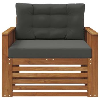 Outdoor-Sofa Massives Akazienholz und Polyester