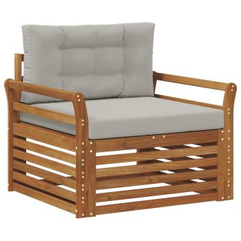 Outdoor-Sofa Massives Akazienholz und Polyester