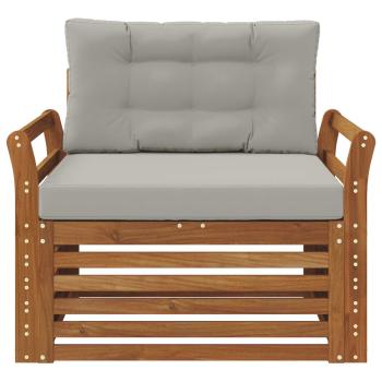 Outdoor-Sofa Massives Akazienholz und Polyester