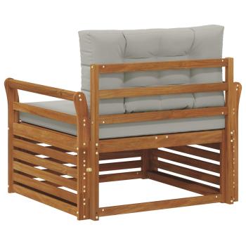 Outdoor-Sofa Massives Akazienholz und Polyester
