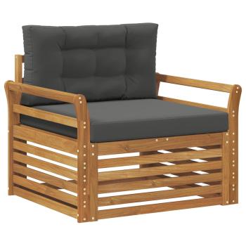 Outdoor-Sofa Massives Akazienholz und Polyester