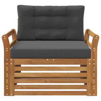 Outdoor-Sofa Massives Akazienholz und Polyester