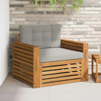 ARDEBO.de - Outdoor-Sofa Massives Akazienholz und Polyester