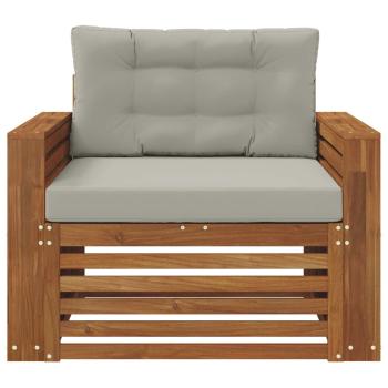 Outdoor-Sofa Massives Akazienholz und Polyester