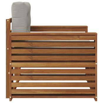 Outdoor-Sofa Massives Akazienholz und Polyester