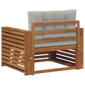 Outdoor-Sofa Massives Akazienholz und Polyester