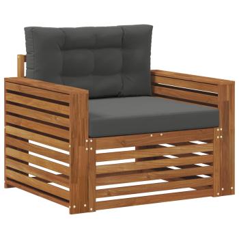 Outdoor-Sofa Massives Akazienholz und Polyester