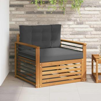 ARDEBO.de - Outdoor-Sofa Massives Akazienholz und Polyester
