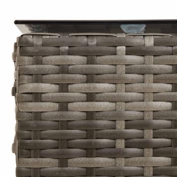 Gartensofa-set 2 Stk. Poly-Rattan